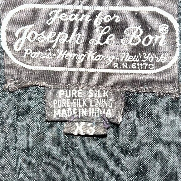 jean for joseph le bon paris Hong Kong vintage black sequin jacket 100% SILK X3 - Picture 2 of 4